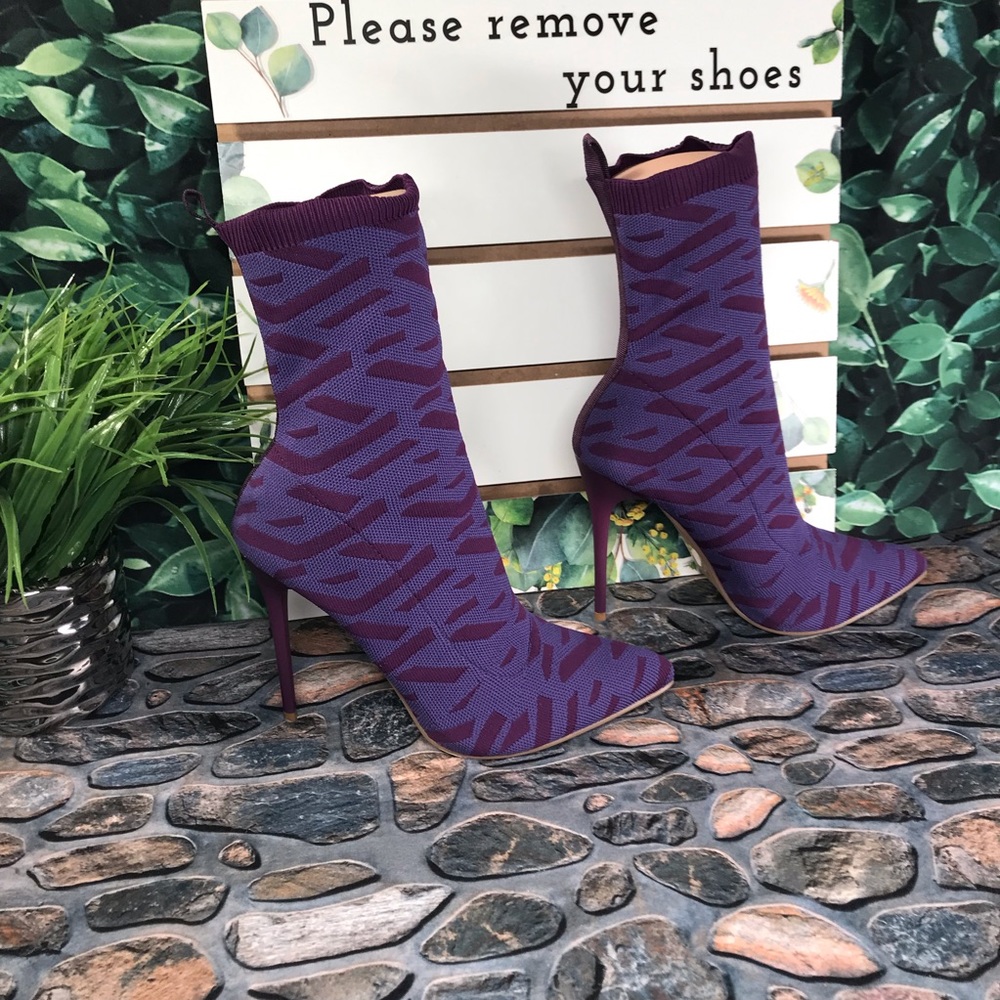 EGO- RICOCHET PURPLE PRINT KNIT - Picture 5 of 14